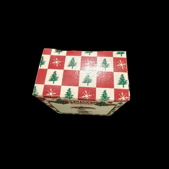 Parachuting, Fiddle playing Santa Ornament World Bazaars Vintage Christmas NOS - Picture 6 of 8